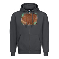 Smoke Wood Glitter Leopard Pattern Frame Zipper Hoodie - Bettercallsaul