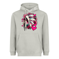 Moon Dust indian headdress with hearts valentine's day Heavyweight Hoodie - Jasminsmagicworld