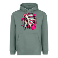 Sage indian headdress with hearts valentine's day Heavyweight Hoodie - Jasminsmagicworld