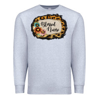 Heather Grey blessed nurse Premium Sweatshirt - Jasminsmagicworld