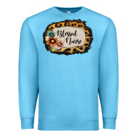 Ocean Blue blessed nurse Premium Sweatshirt - Jasminsmagicworld