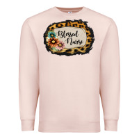 Pale Pink blessed nurse Premium Sweatshirt - Jasminsmagicworld