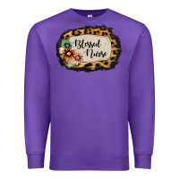 Purple blessed nurse Premium Sweatshirt - Jasminsmagicworld