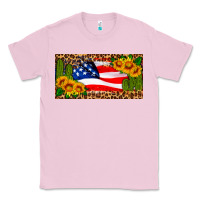 Bubblegum Pink usa flag and cactus license plate Classic Tee - HRA Design Shop
