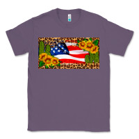 Lavender usa flag and cactus license plate Classic Tee - HRA Design Shop