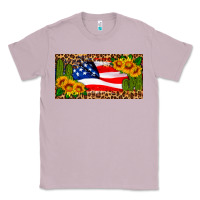 Lilac usa flag and cactus license plate Classic Tee - HRA Design Shop