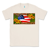Natural usa flag and cactus license plate Classic Tee - HRA Design Shop