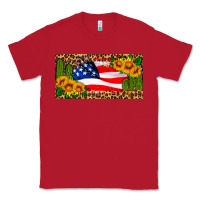 Red usa flag and cactus license plate Classic Tee - HRA Design Shop