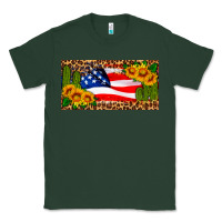 Sports Green usa flag and cactus license plate Classic Tee - HRA Design Shop