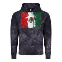 Cloud Black Mexican Flag With Leopard Vintage Hoodie - RanaPortraitStore