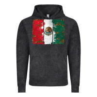 Vintage Black Mexican Flag With Leopard Vintage Hoodie - RanaPortraitStore