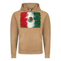 Vintage Camel Mexican Flag With Leopard Vintage Hoodie - RanaPortraitStore