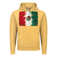 Vintage Mustard Mexican Flag With Leopard Vintage Hoodie - RanaPortraitStore