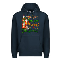 Navy take your vitamin c in christmas Premium Hoodie - AdoDesignShop