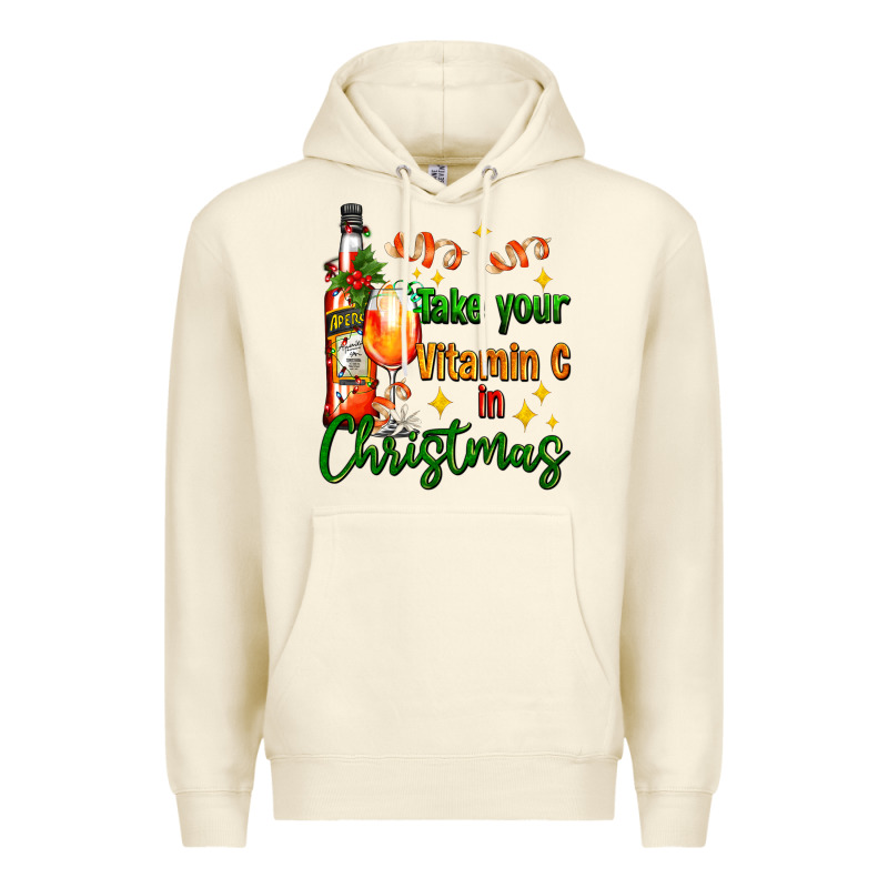 Take Your Vitamin C In Christmas Premium Hoodie by AdoDesignShop | Teevron