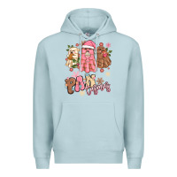 Blue Mist pantasmas christmas mexican conchas ghosts Premium Hoodie - MaliasSmallBusiness