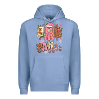 Colony Blue pantasmas christmas mexican conchas ghosts Premium Hoodie - MaliasSmallBusiness