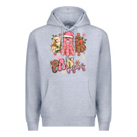 Heather Grey pantasmas christmas mexican conchas ghosts Premium Hoodie - MaliasSmallBusiness