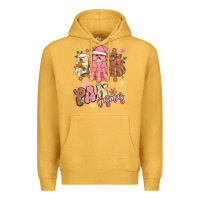 Mustard pantasmas christmas mexican conchas ghosts Premium Hoodie - MaliasSmallBusiness