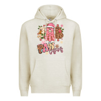 Oatmeal Heather pantasmas christmas mexican conchas ghosts Premium Hoodie - MaliasSmallBusiness