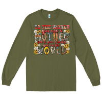 Army Green mother world Long Sleeve Tee - RacoonDesign