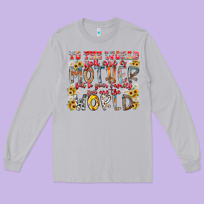 Mother World Long Sleeve Tee Designed By Racoondesign