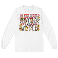 White mother world Long Sleeve Tee - RacoonDesign