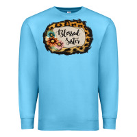 Ocean Blue Blessed Sister Premium Sweatshirt - Jasminsmagicworld
