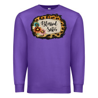 Purple Blessed Sister Premium Sweatshirt - Jasminsmagicworld