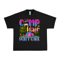 Black camp hair don't care Urban Heavy Tee - Zillion Design Studio