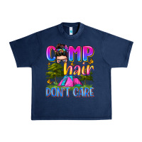Navy camp hair don't care Urban Heavy Tee - Zillion Design Studio