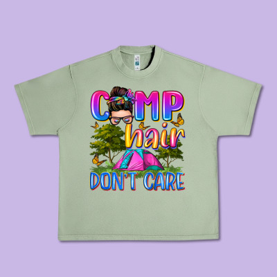 Camp Hair Don't Care Urban Heavy Tee Designed By Zillion Design Studio