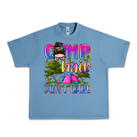 Pebble Blue camp hair don't care Urban Heavy Tee - Zillion Design Studio