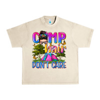 Sandshell camp hair don't care Urban Heavy Tee - Zillion Design Studio