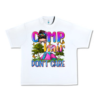 White camp hair don't care Urban Heavy Tee - Zillion Design Studio