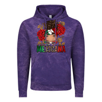 Cloud Purple Mexicana Latina messy bun Vintage Hoodie - RanaPortraitStore
