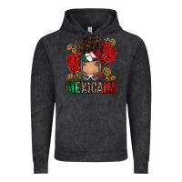 Vintage Black Mexicana Latina messy bun Vintage Hoodie - RanaPortraitStore