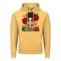Mexicana Latina Messy Bun Vintage Hoodie | Teevron
