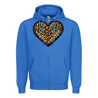 True Royal pride leopard heart Zipper Hoodie - JahusDesignShop