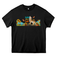 Black Wild About Fall Coyote Heavy Core Tee - LillyAllenDesigns