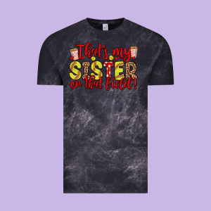That S My Sister On That Field Vintage Tee Designed By Zillion Design Studio