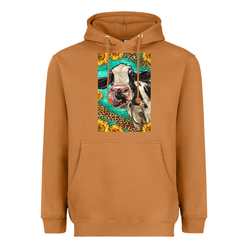 Western Holstein Cow Heavyweight Hoodie by LillyAllenDesigns | Teevron