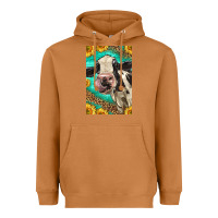 Meerkat Western Holstein Cow Heavyweight Hoodie - LillyAllenDesigns