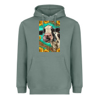 Sage Western Holstein Cow Heavyweight Hoodie - LillyAllenDesigns