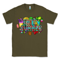 Army Green enjoy summer Classic Tee - CowhideDigitalArt