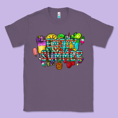 Enjoy Summer Classic Tee Designed By Cowhidedigitalart