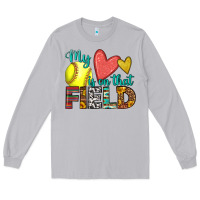 Moon Dust my heart is on that field softball Long Sleeve Tee - HRA Design Shop