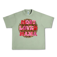 Oil Green most loved mama Urban Heavy Tee - texasbilliewilder