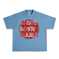 Pebble Blue most loved mama Urban Heavy Tee - texasbilliewilder