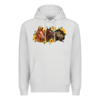 Dove Grey western horses Premium Hoodie - MaliasSmallBusiness